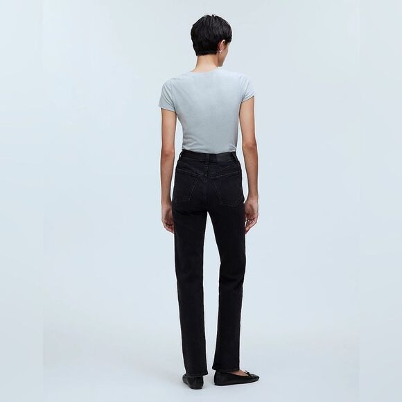 Madewell NWT The Petite 90s Straight Jeans Size 30P in Belmere Wash - Picture 4 of 9